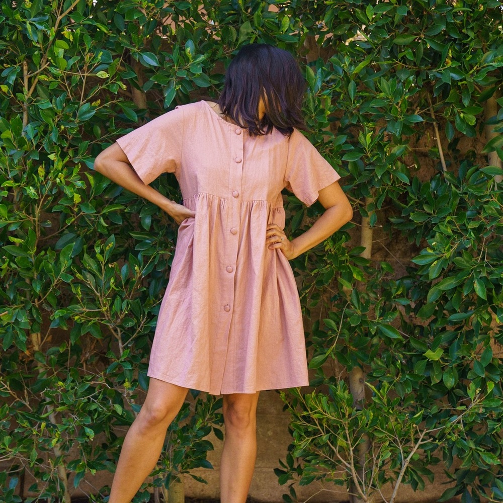 Olive Clothing Pink Babydoll Dress